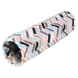 Flamingo Hamstertunnel Clavio aus Holz bunt 25x6x6 cm – Bild 1 von 9