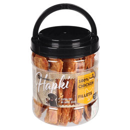 Flamingo Hapki Hundesnack Huhn Trockenfleisch Streifen glutenfrei ohne Zucker 500 g - 500 g – Bild 1 von 4