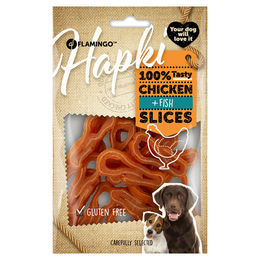 Flamingo Hapki Kausnack Roulade für Hunde mit Huhn und Fisch glutenfrei 85 g – Bild 1 von 2