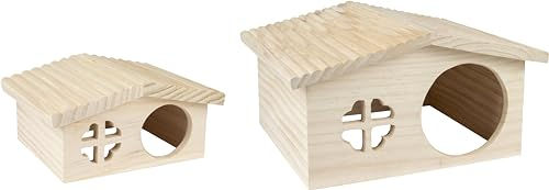 Flamingo Haus STALLY Vogelhäuschen aus Naturholz 19,5x17x9,5cm – Bild 1 von 3