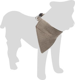 Flamingo Herbert Hundehalsband aus Nylon mit Bandana in Hellbraun Größe M 35-50cm – Bild 1 von 5