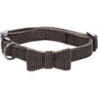 Produktbild von Flamingo Herbert Hundehalsband aus Nylon mit Schleife Dunkelbraun Größe M