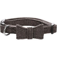 Produktbild von Flamingo Herbert Hundehalsband aus Nylon mit Schleife Dunkelbraun XS