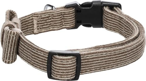 Flamingo Herbert Hundehalsband aus Nylon mit Schleife Hellbraun Größe M 35-50cm – Bild 1 von 5