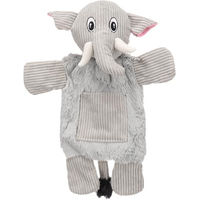 Produktbild von Flamingo Hida Plüschspielzeug Elefant flach Grau mit Squeaker für Hunde