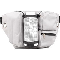 Produktbild von Flamingo Hiker Hüfttasche für Hunde in Grau mit 500ml Trinkflasche 60-135cm - 0,5 l