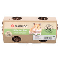 Produktbild von Flamingo Hopsie Kleintier-Spielzeug aus Pappe Braun für Nagetiere