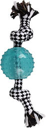 Flamingo HS DJENGO Tauspielzeug Seil mit TPR Ball Blau 23cm – Bild 1 von 2