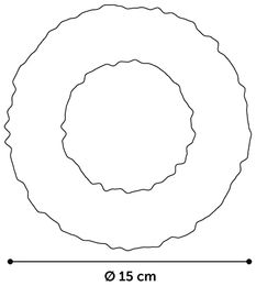 Produktbild von Flamingo HS MOVAS Schaukel Ring aus Holz Rot/Schwarz 15cm - 15 cm