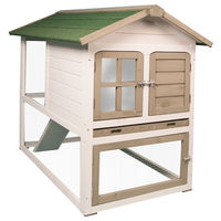 Produktbild von Flamingo Hühnerstall Condo aus Holz mit Auslauf und Rampe 115x76x100 cm