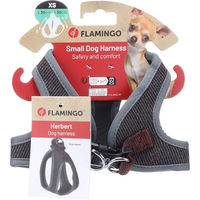 Produktbild von Flamingo Hund Geschirr Step & Go Herbert Norwegergeschirr aus Nylon Dunkelbraun Größe XS