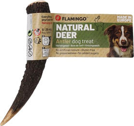 Flamingo Hund Leckerli Hirschgeweih Hard Größe S 45g Natürlicher Kauartikel zur Zahnpflege - 25 g – Bild 1 von 2