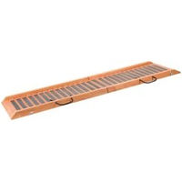 Produktbild von Flamingo Hund Rampe Auto-Einstiegshilfe zusammenklappbar braun Gummi 120 x 30 x 6 cm