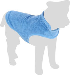 Flamingo Hundebademantel Nemo Blau aus Plüsch 40 cm – Bild 1 von 2