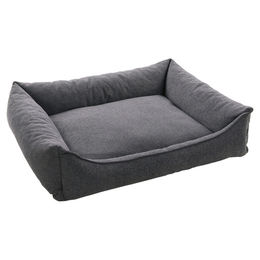 Flamingo Hundebett Avalon rechteckig mit Memory Foam in Dunkelgrau 100 x 80 x 25 cm – Bild 1 von 1