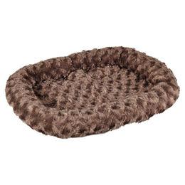 Flamingo Hundebett Cuddly Flach Taupe Plüsch Mini Waschbar und Rutschfest – Bild 1 von 3