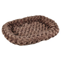 Produktbild von Flamingo Hundebett Cuddly Flach Taupe Plüsch Mini Waschbar und Rutschfest