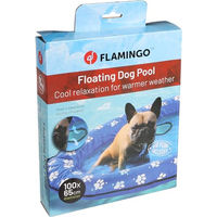 Produktbild von Flamingo Hundebett Flosi Luftbett Blau aus Oxford-Gewebe für kleine Rassen inklusive Luftpumpe