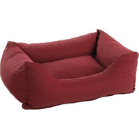 Produktbild von Flamingo Hundebett Genève rechteckig Bordeaux Rot 65 x 50 x 20 cm Waschbar mit Antirutschboden