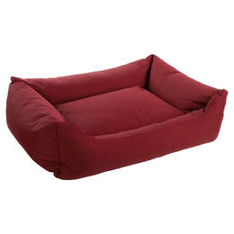 Flamingo Hundebett Geneve Rechteckig Bordeaux XL 100 x 80 x 25 cm Waschbar und mit Antirutschfunktion – Bild 1 von 3