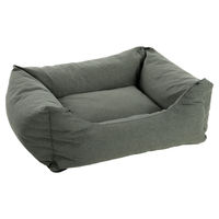 Produktbild von Flamingo Hundebett Geneve rechteckig dunkelgrün 80 x 67 x 22 cm