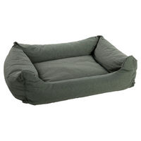 Produktbild von Flamingo Hundebett Geneve rechteckig dunkelgrün XL 100 x 80 x 25 cm aus Polyester