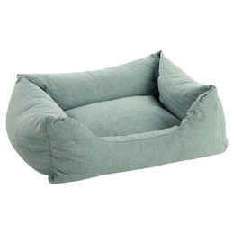 Flamingo Hundebett Geneve rechteckig grün Polyester 65 x 50 x 20 cm – Bild 1 von 3