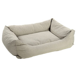 Flamingo Hundebett Geneve XL Rechteckig Beige 100 x 80 x 25 cm aus Polyester - 100 cm – Bild 1 von 3