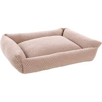 Produktbild von Flamingo Hundebett Jacquard rechteckig Taupe 80x67x22cm mit abnehmbarem Bezug und rutschfestem Boden