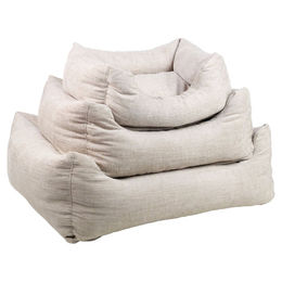 Flamingo Hundebett Kantor rechteckig beige mit Memory Foam für alle Altersstufen – Bild 1 von 1