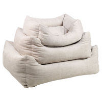 Produktbild von Flamingo Hundebett Kantor rechteckig beige mit Memory Foam für alle Altersstufen