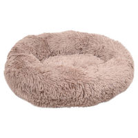 Produktbild von Flamingo Hundebett Krems rund aus Plüsch in Braun 50 cm - 50 cm
