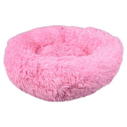 Flamingo Hundebett Krems rund aus Plüsch in Rosa - 50 cm – Bild 1 von 8