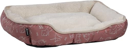 Flamingo Hundebett Lilly Rosa aus Plüsch 50 x 40 x 12 cm – Bild 1 von 5