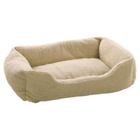 Produktbild von Flamingo Hundebett Mieke rechteckig aus Plüsch beige 65 x 45 x 18 cm
