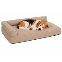 Produktbild von Flamingo Hundebett Odet rechteckig beige aus Kunstleder 90x60x16cm
