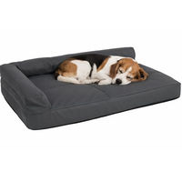 Produktbild von Flamingo Hundebett Odet rechteckig Grau Kunstleder 90x60x16cm