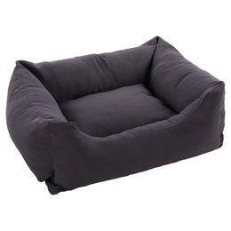 Produktbild von Flamingo Hundebett Panama rechteckig dunkelgrau 80 x 67 x 28 cm