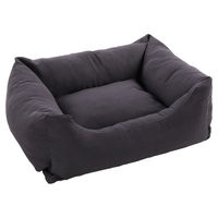 Produktbild von Flamingo Hundebett Panama rechteckig dunkelgrau 80 x 67 x 28 cm