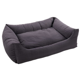 Flamingo Hundebett Panama rechteckig grau aus Stoff 120 x 95 x 37 cm – Bild 1 von 1