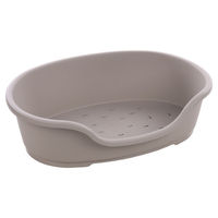 Produktbild von Flamingo Hundebett Tuck Oval aus Kunststoff Grau Größe L 81 x 51 x 24 cm
