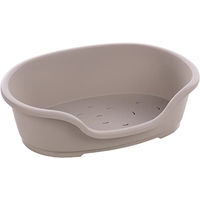 Produktbild von Flamingo Hundebett Tuck oval aus Kunststoff Grau Größe M 70 x 47 x 22 cm