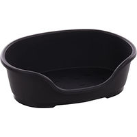 Produktbild von Flamingo Hundebett Tuck Oval aus Kunststoff Schwarz Größe S 58 x 38 x 20 cm