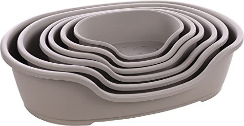 Flamingo Hundebett Tuck Oval Grau XXL 102,5 x 67 x 27 cm – Bild 1 von 2