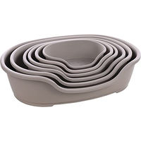 Produktbild von Flamingo Hundebett Tuck Oval Grau XXL 102,5 x 67 x 27 cm