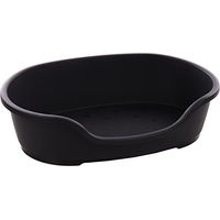Produktbild von Flamingo Hundebett Tuck Oval Schwarz Größe XL 92 x 61 x 26 cm