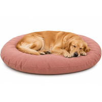 Produktbild von Flamingo Hundebett und Katzenbett Baleno Oval Rot 120 x 84 x 12 cm mit abnehmbarem Bezug