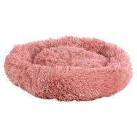 Produktbild von Flamingo Hundebett und Katzenbett Donut Kissen aus Plüsch in Rosa für alle Altersstufen 55 cm Durchmesser - 55 cm