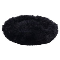 Produktbild von Flamingo Hundebett und Katzenbett Pacha Donut Kissen aus Plüsch Schwarz 55 cm Durchmesser - 55 cm