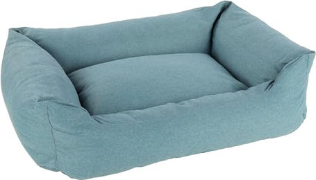 Flamingo Hundebett und Katzenbett Valeco Blau 100 x 80 x 30 cm mit abnehmbarem Bezug und rutschfestem Boden – Bild 1 von 3